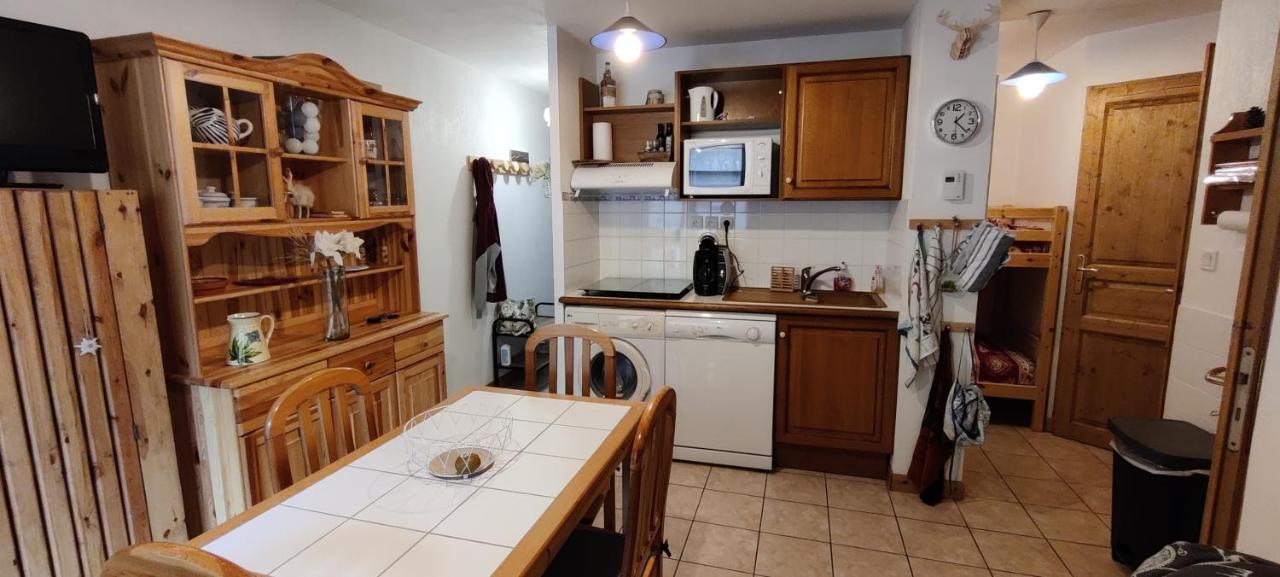 Coquet F2 La Giettaz Avec Garage Velos/Motos Extérieur photo